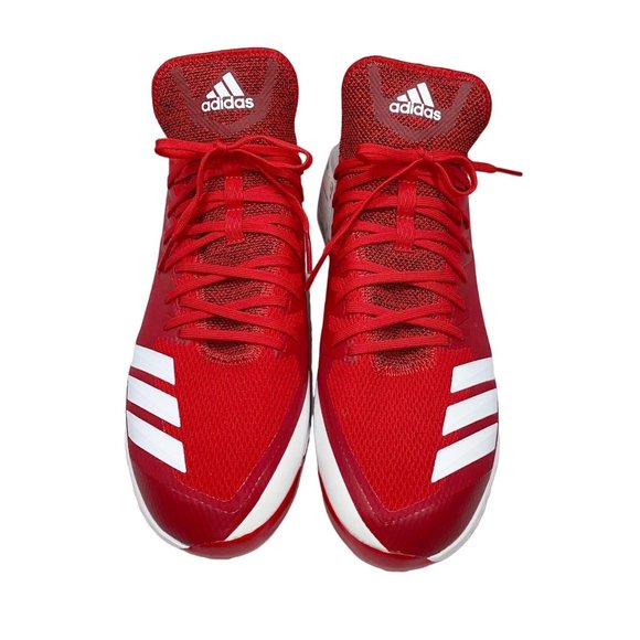 Adidas Icon Bounce Hybrid Red Baseball Cleats NWT - Picture 8 of 15
